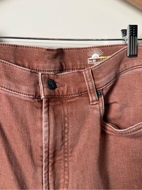 Faherty Straight Leg Jeans W33 L32 Dusty Rust Garment Dyed Premium Denim